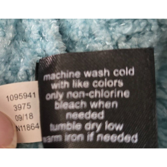 Lane Bryant Sweater Women's 18 / 20 Blue Key Hole V-Neck Turtleneck Long Sleeve - Picture 7 of 16